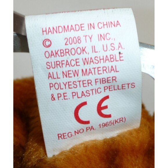 Ty Puss In Boots Tabby Cat Plush Toy 2008 Shrek The Halls Candy Cane & Hat - Picture 6 of 7